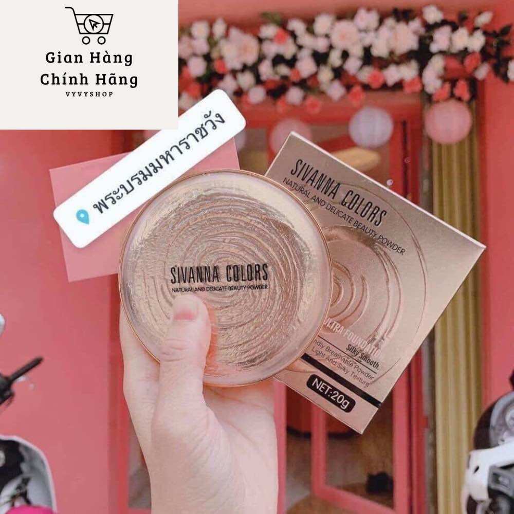 Phấn phủ siêu mịn sivanna color-01 tone trắng tự nhiên