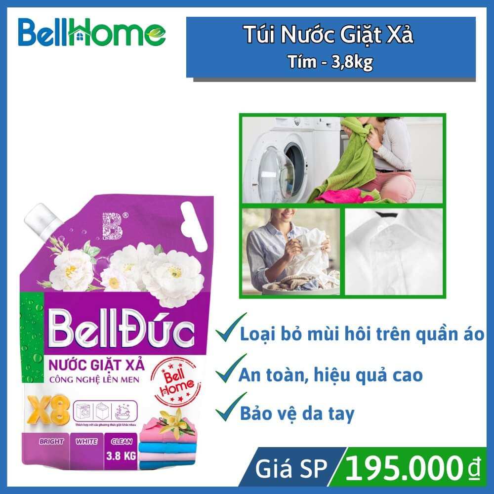 [Mua 1 tặng 1] Nước giặt dược sinh học Bell Đức 3.8kg