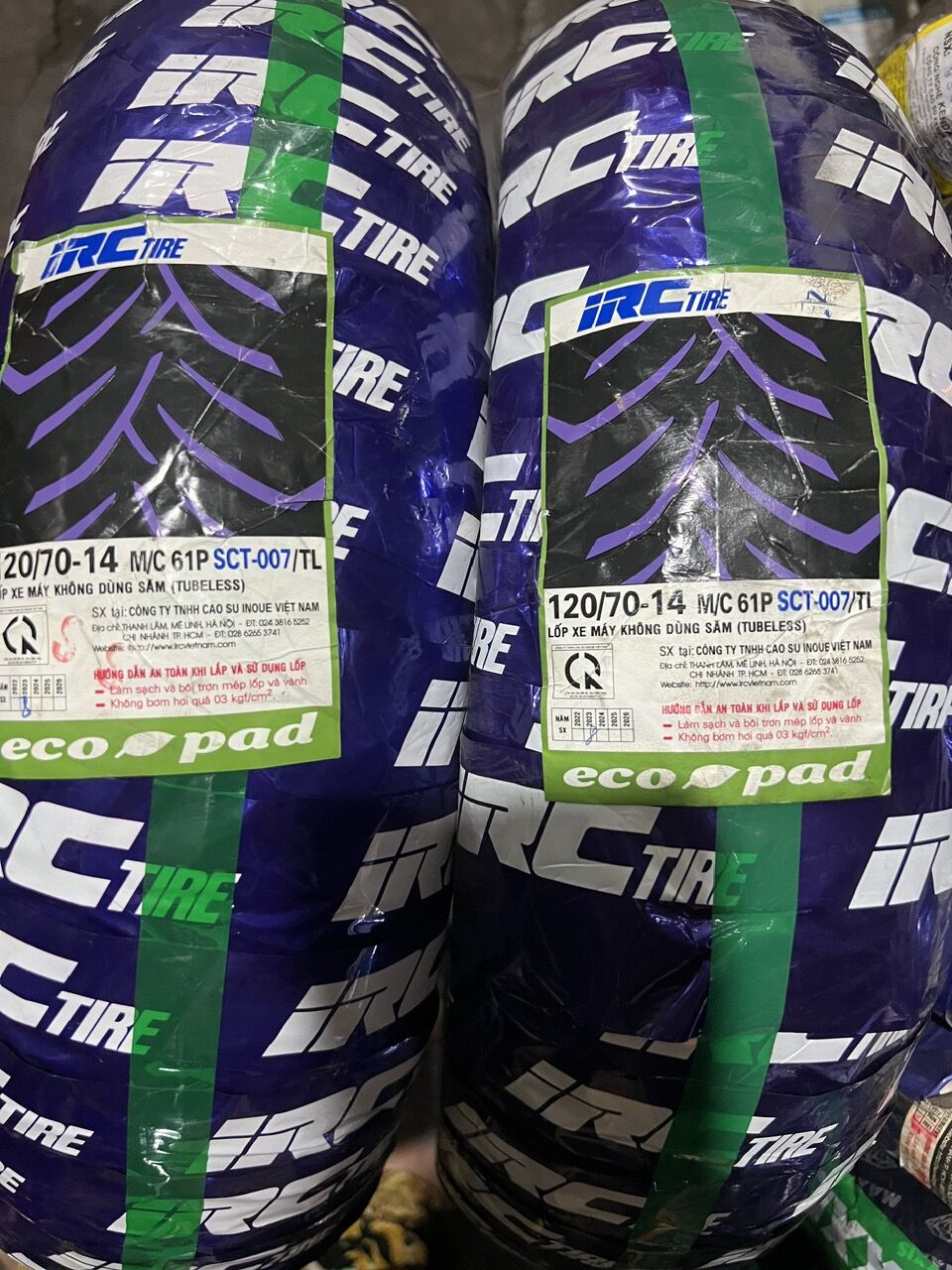 Rear Tire (Casing) Pcx Irc 120/70-14