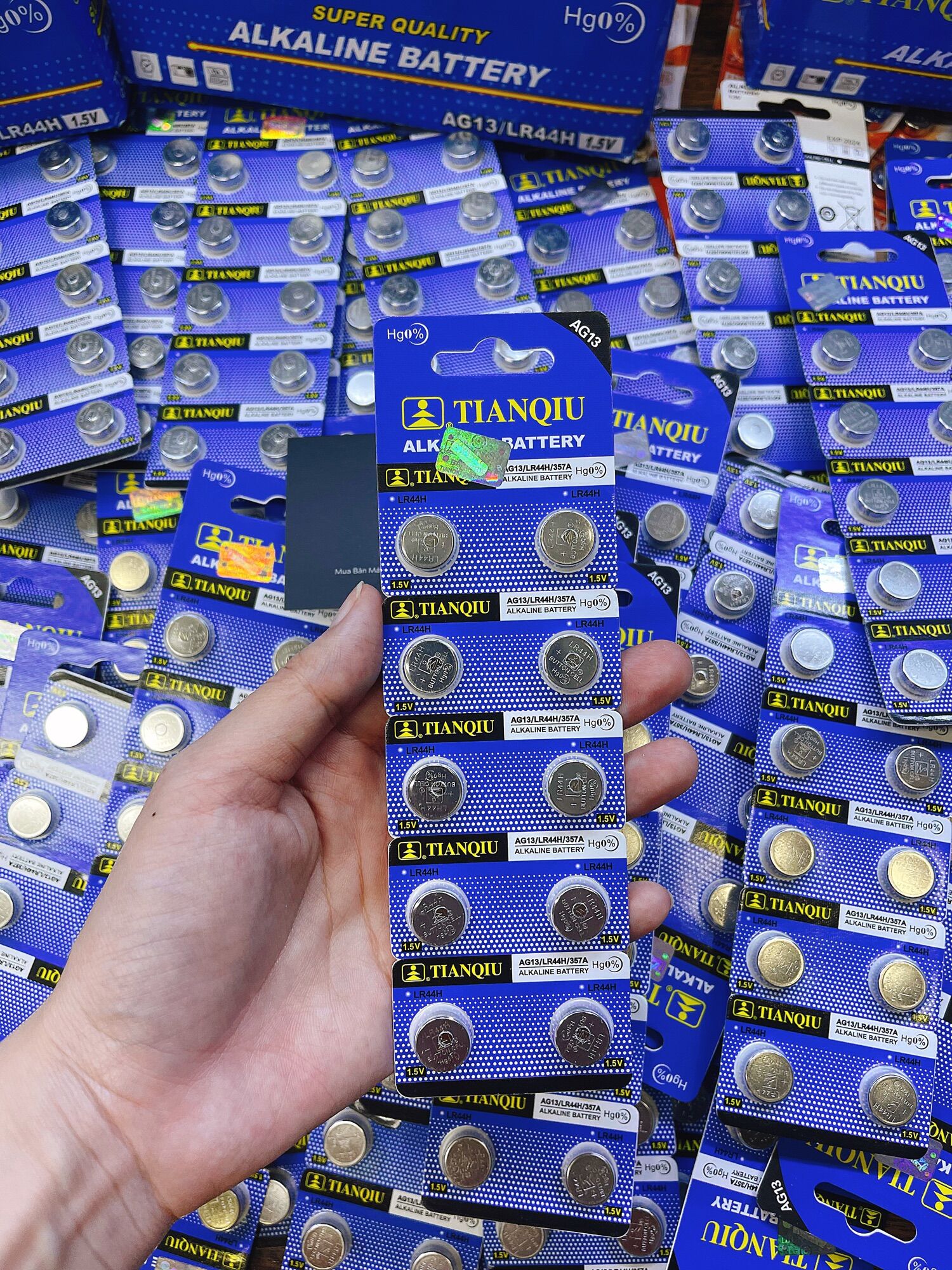 Pin nút áo Tianqiu AG13/LR44H/357A