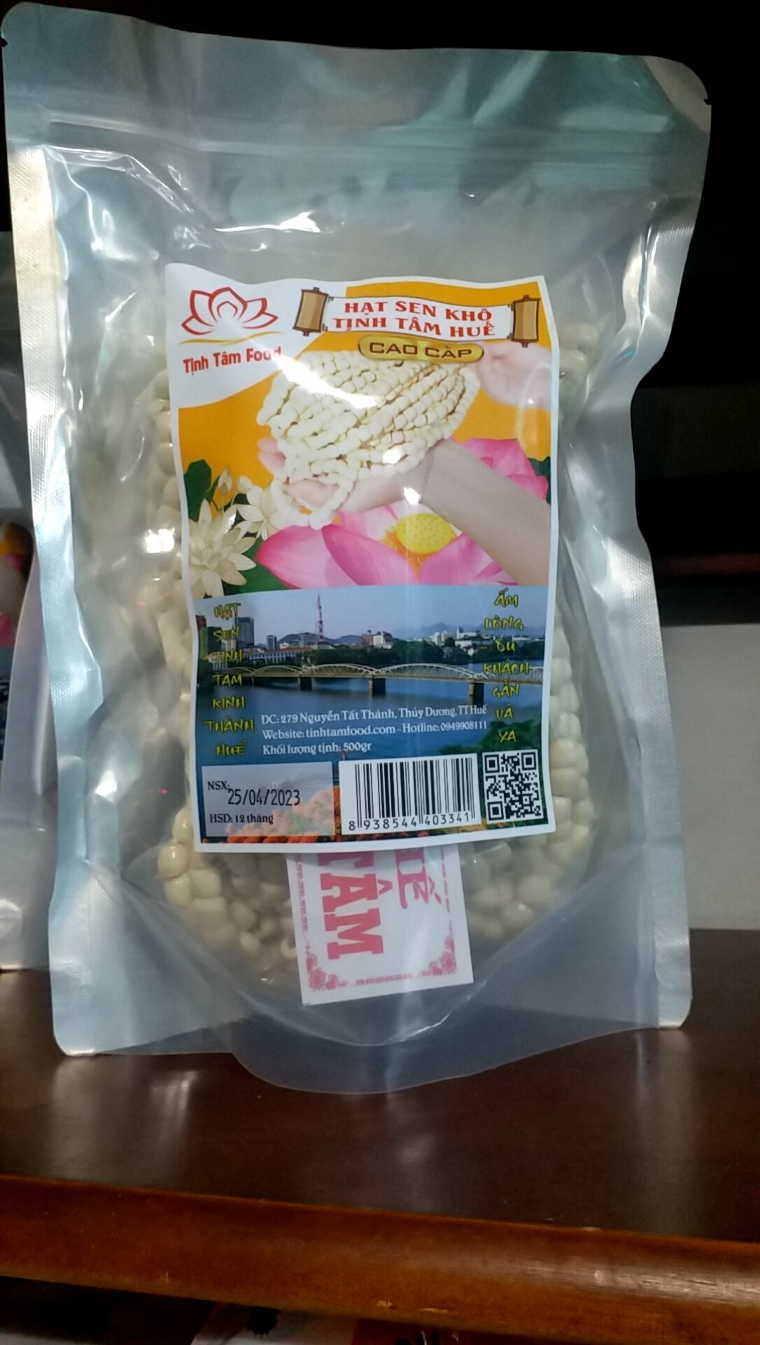 Hạt sen khô tịnh tâm huế loại cao cấp 500g