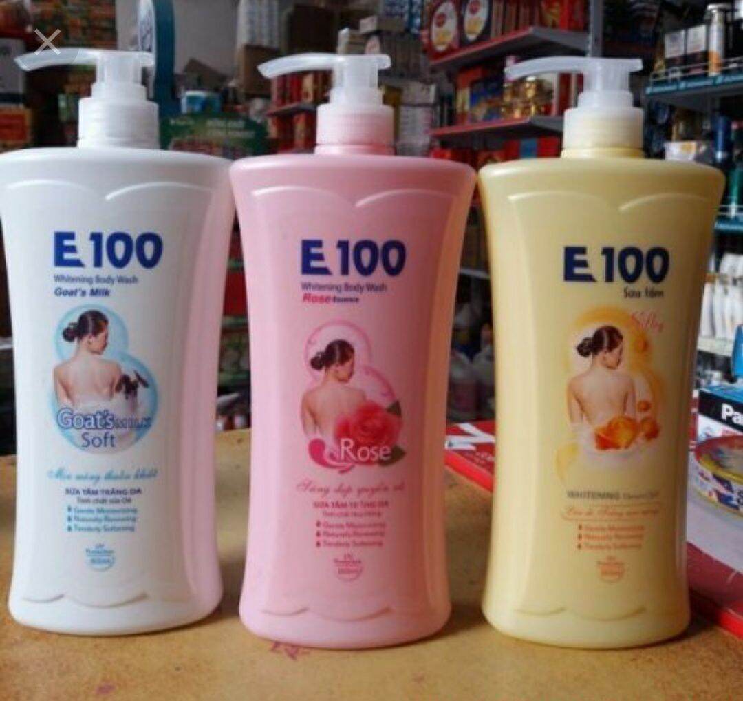 Sữa tắm dưỡng da e100 1 chai 1200ml
