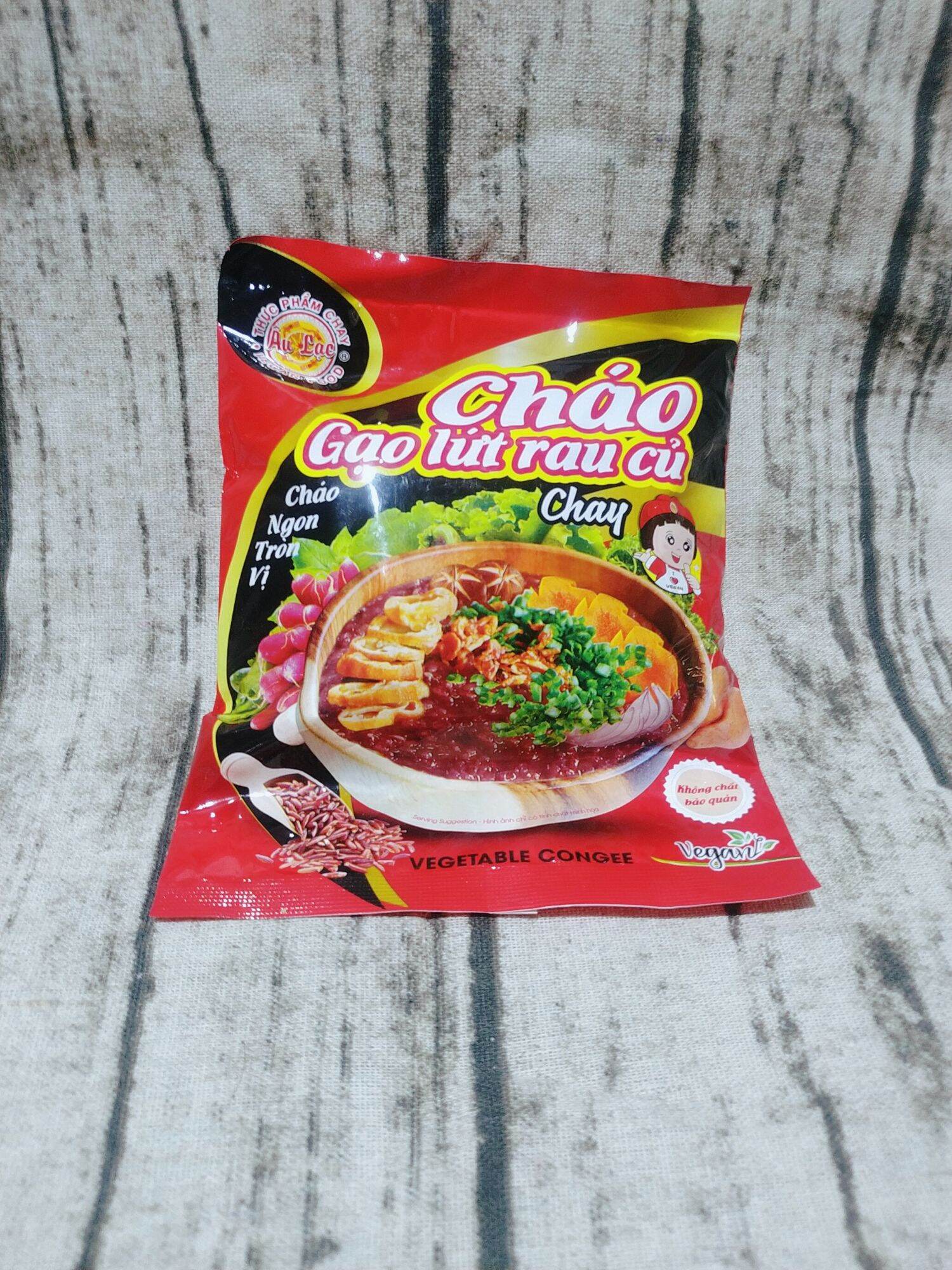 Cháo gạo lứt rau củ chay âu lạc