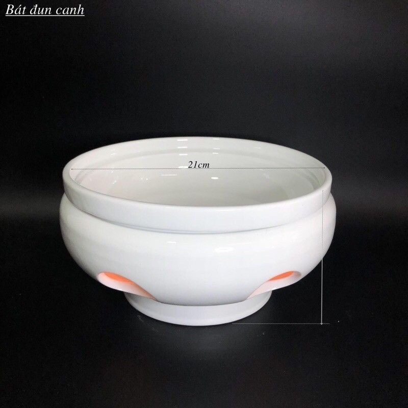 Bát hâm nóng thức ăn Bếp đun nóng thức ăn bằng cồn/nến size to Bếp đun canh Gốm Sứ Bát Tràng