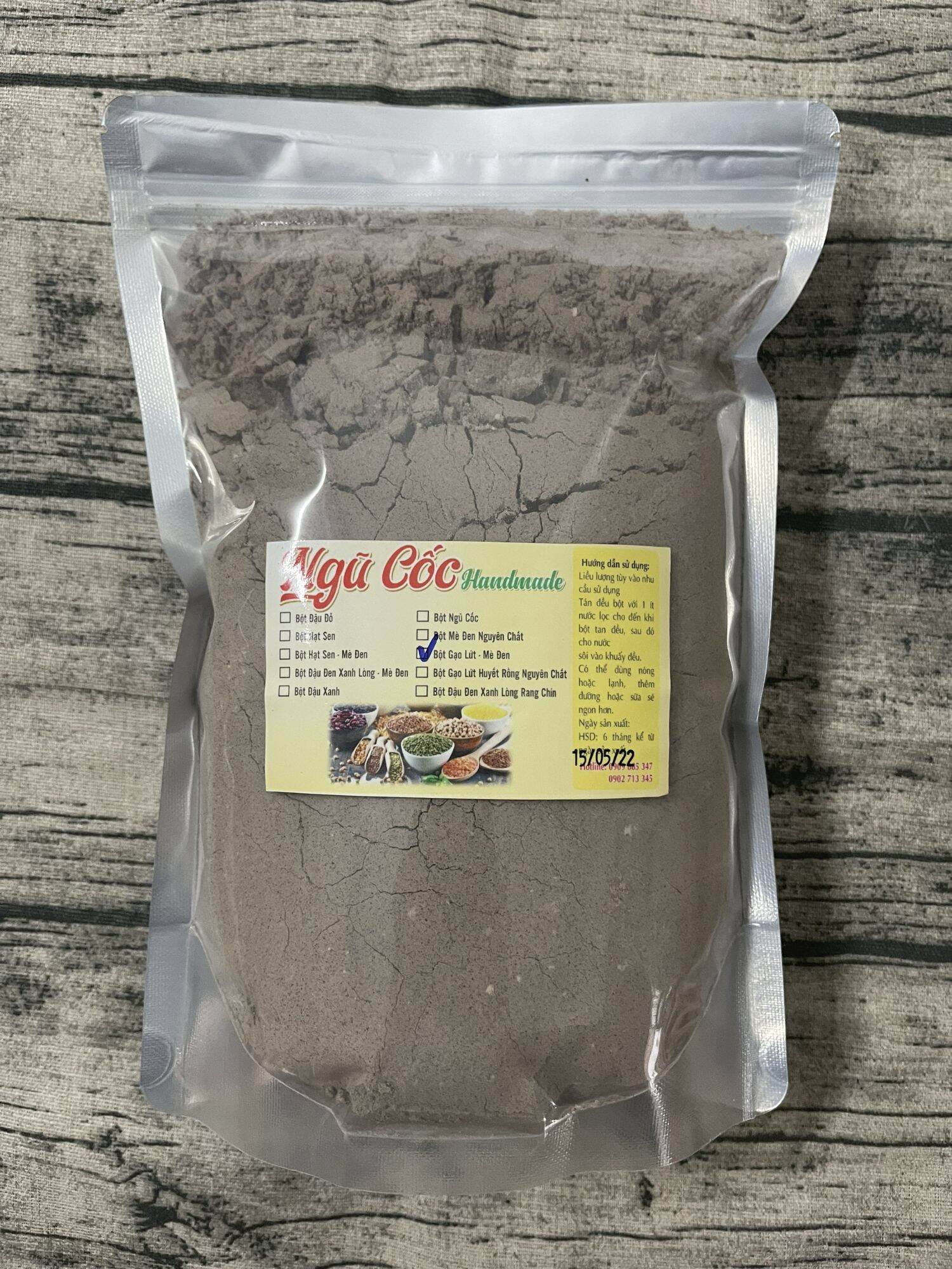 Bột Gạo Lứt + Mè Đen Nguyên Chất - date mới 800gr