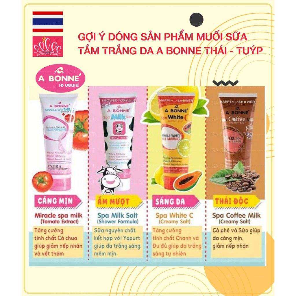 Muối Sữa Tắm Sữa Bò tẩy tế bào chết A Bonne Spa Milk Salt - Shower Formula