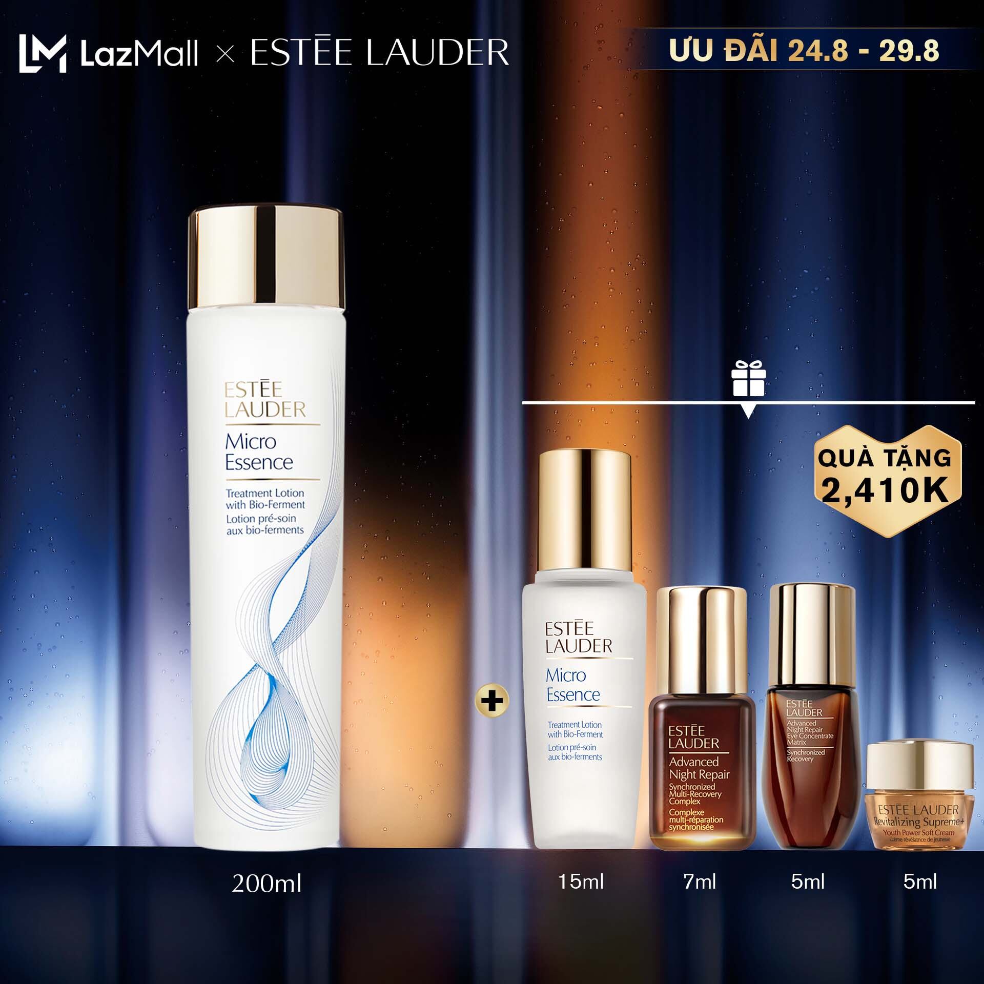 Nước dưỡng tinh chất kích hoạt làn da Estee Lauder Micro Essence Treatment Lotion with Bio-Ferment-Essence Lotion 200ml