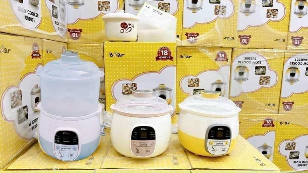 NỒI NẤU CHẬM BEAR 0.8l VÀ 1,6L