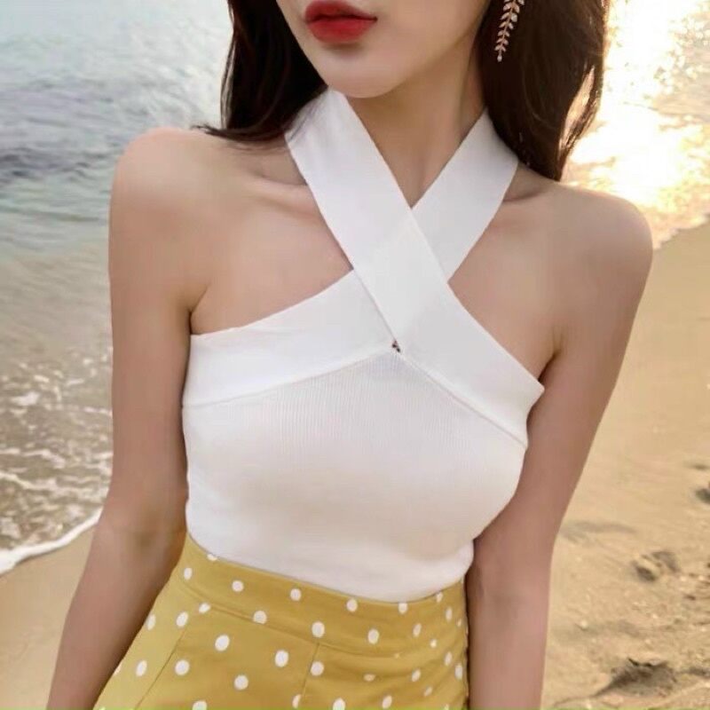 Áo Thun Yếm Chéo Cổ Body