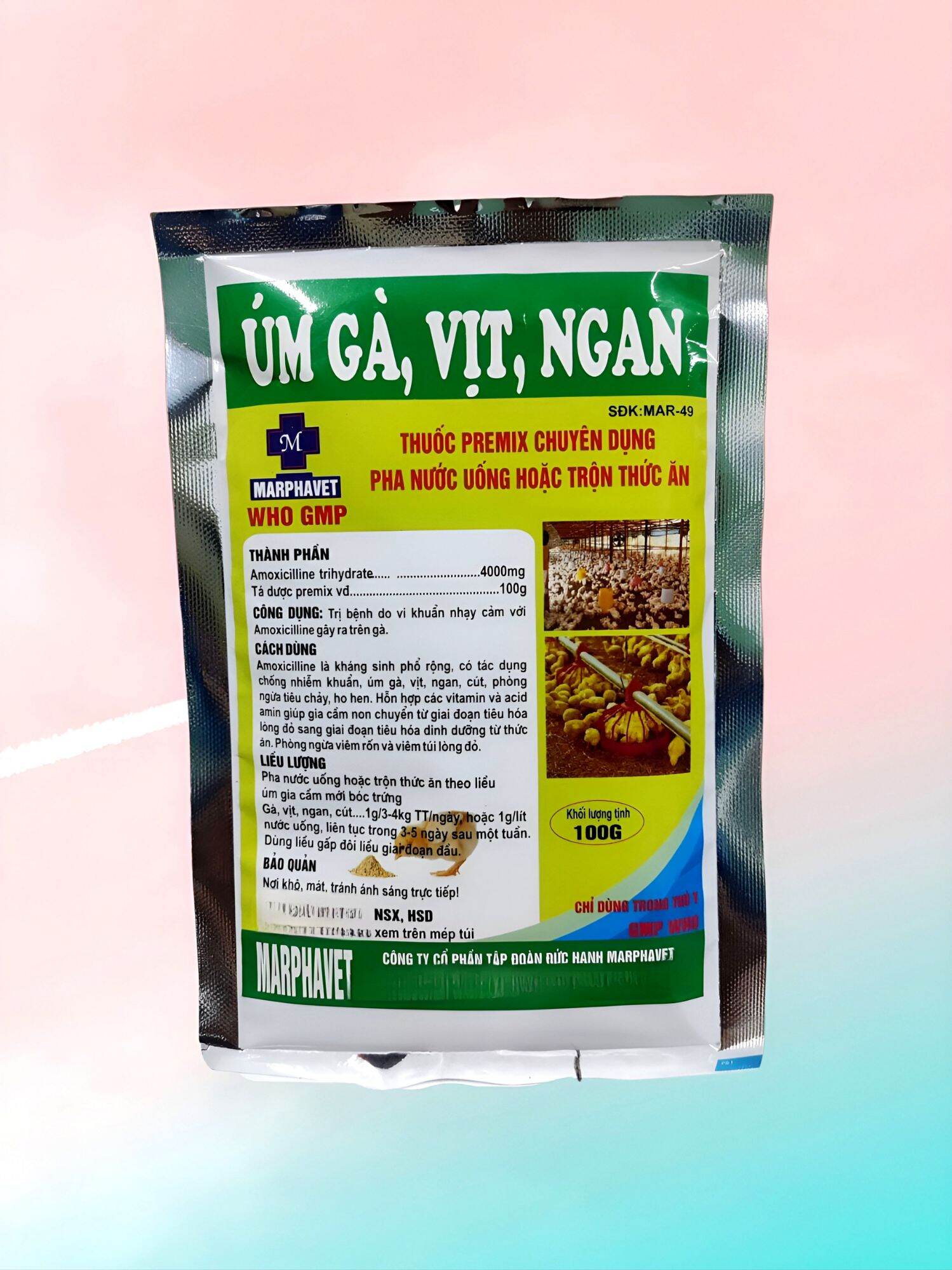 Úm gà vịt ngan gói 100g