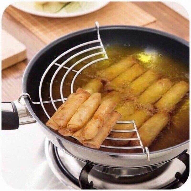 Vỉ gác chảo rán inox