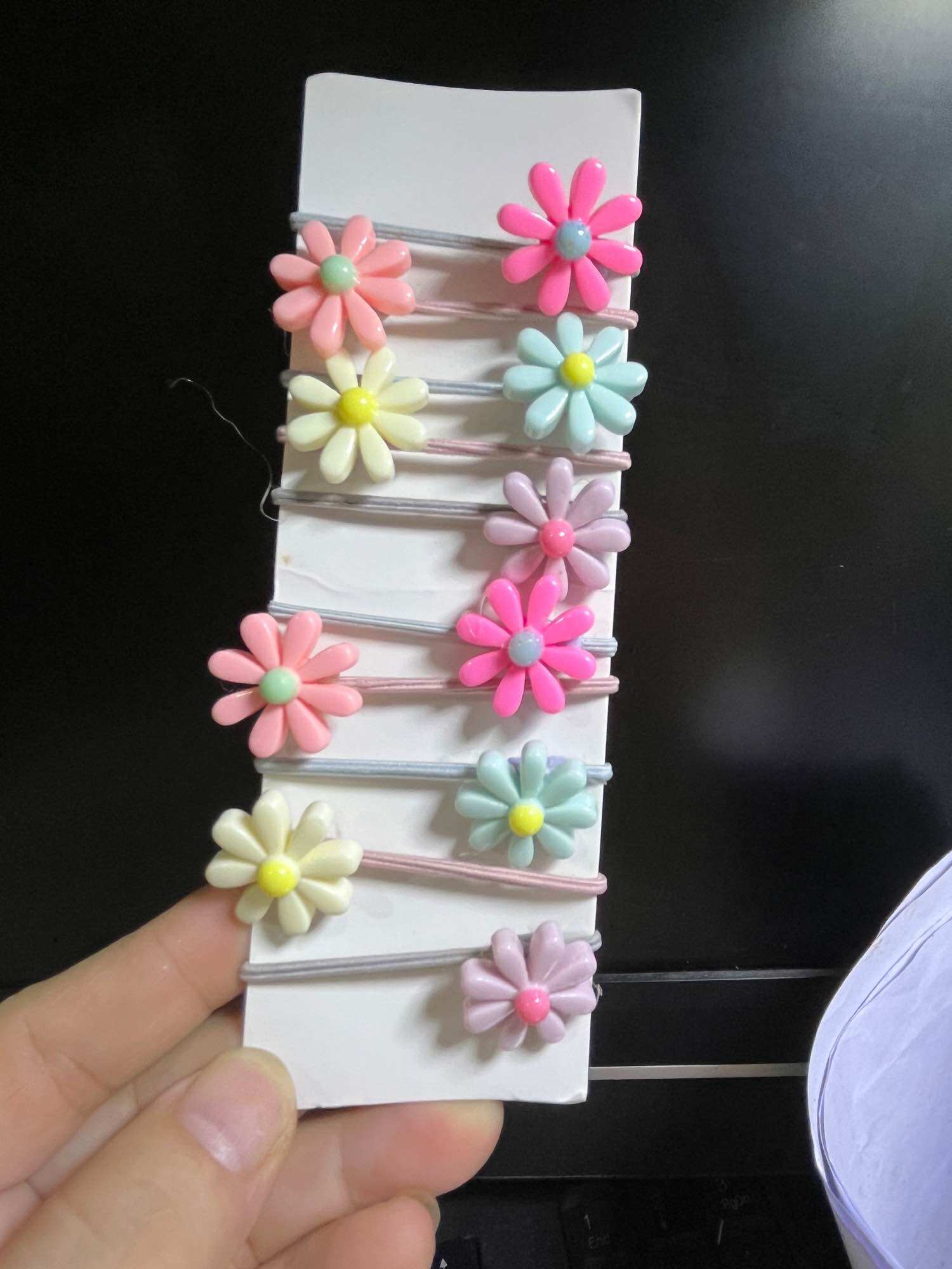 🌺 Vỉ - 20 Dây cột Tóc Nhỏ- Nhí, CỦ QUẢ, Cho bé