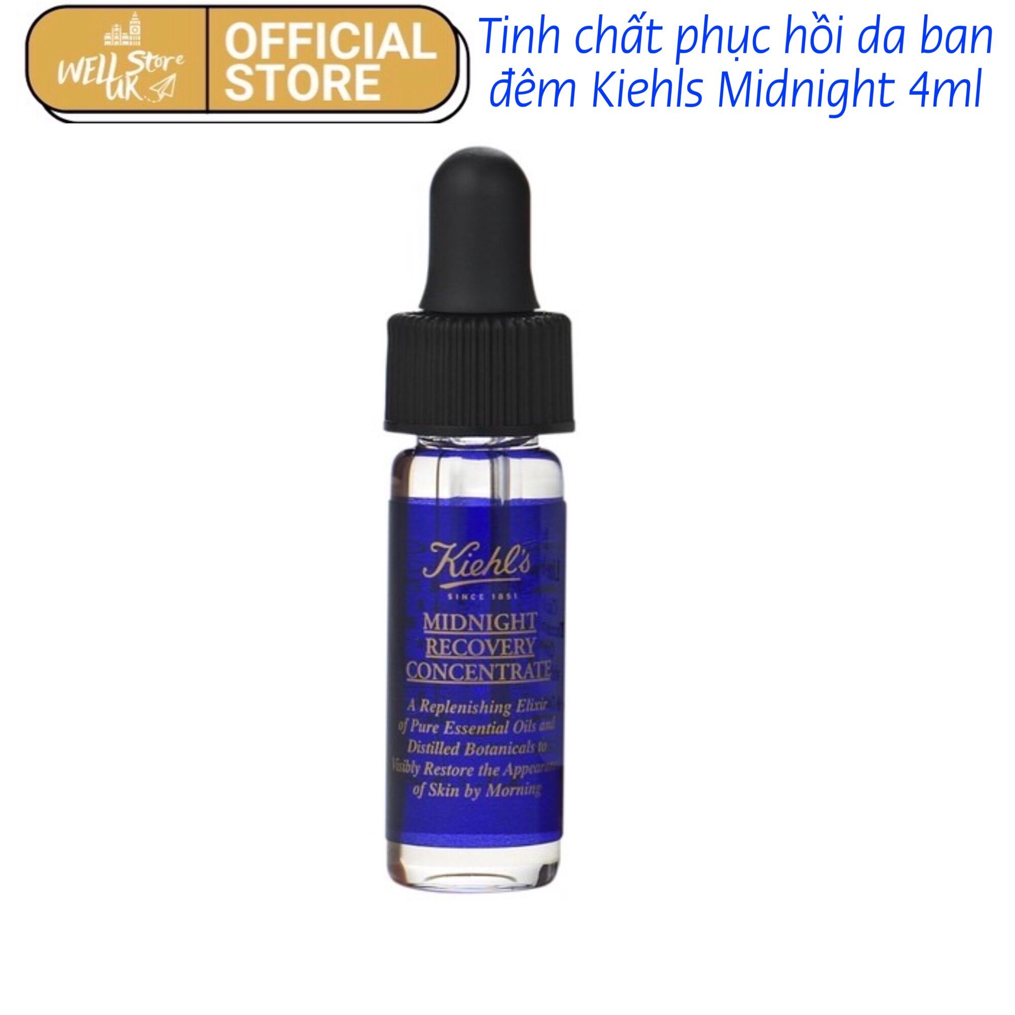 Size mini- Tinh chất phục hồi da ban đêm Kiehl’s Midnight 4ml