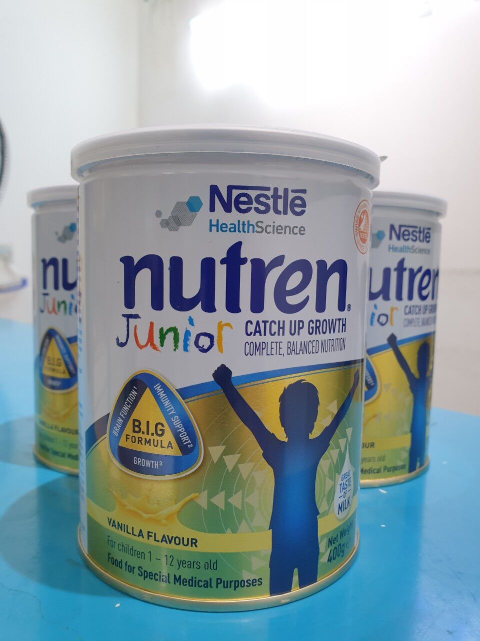 [QUÀ TẶNG KHI MUA 3 LON] SỮA BỘT NUTREN JUNIOR CỦA NESTLE LON 400G (HSD 2025)