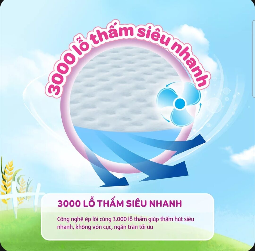 [Mới] Tã quần Bobb 3mm Mega Jumbo Gạo non L96+8