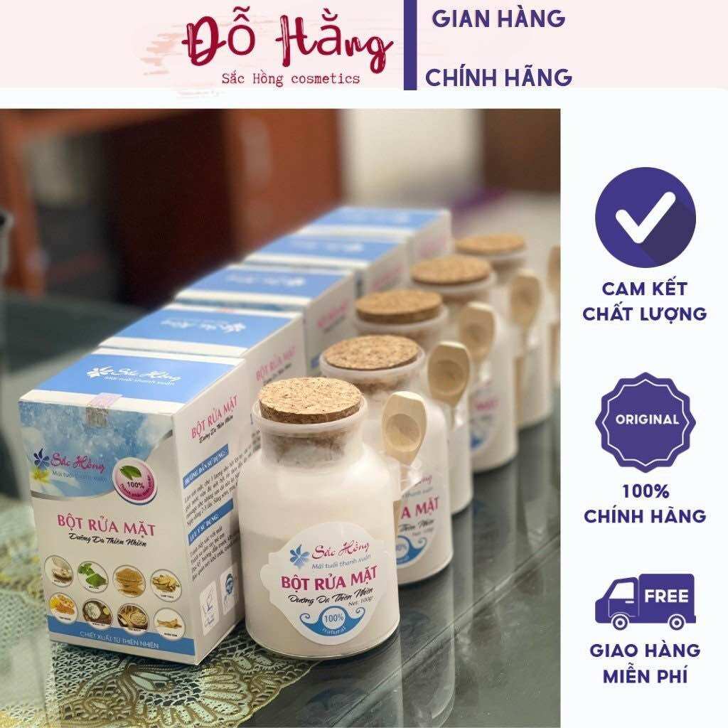 SỈ 5 LỌ BỘT RỬA MẶT DƯỠNG DA SẮC HỒNG 100g