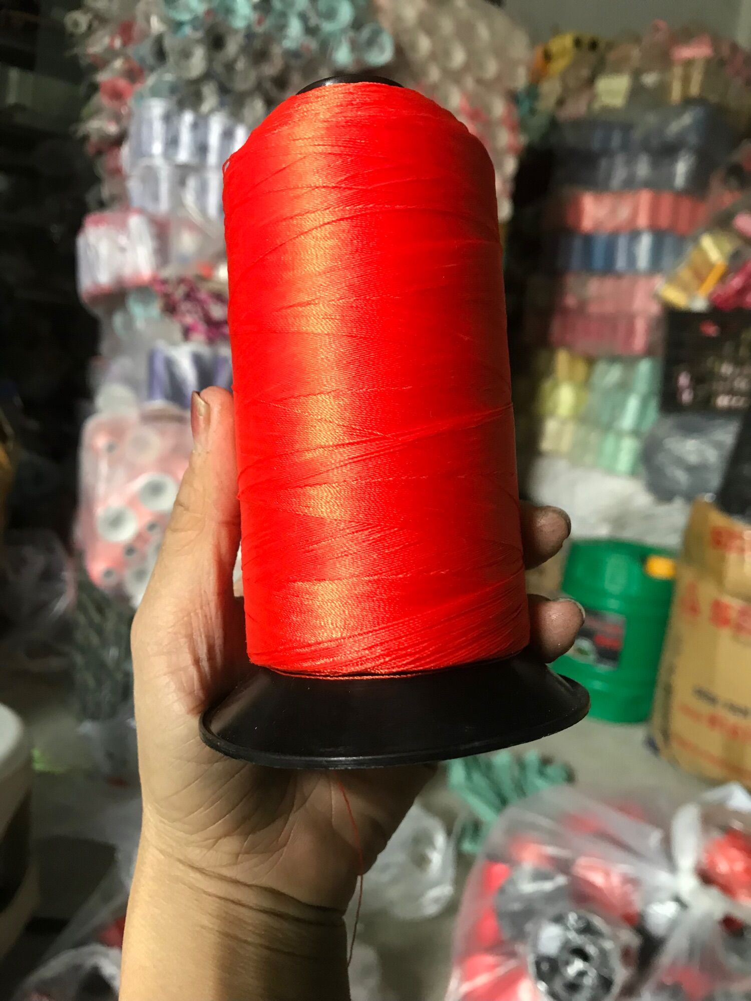 set 2 cuộn Chỉ dù nylon polyester 210D/3 ( 0,2mm) mỗi cuộn dài 2000m