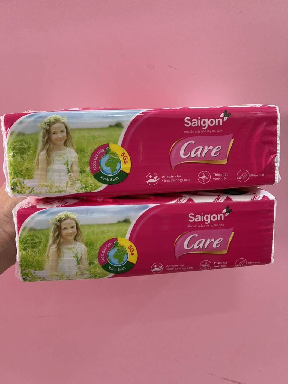 Giấy Softpack sài gòn Care gói 180 tờ