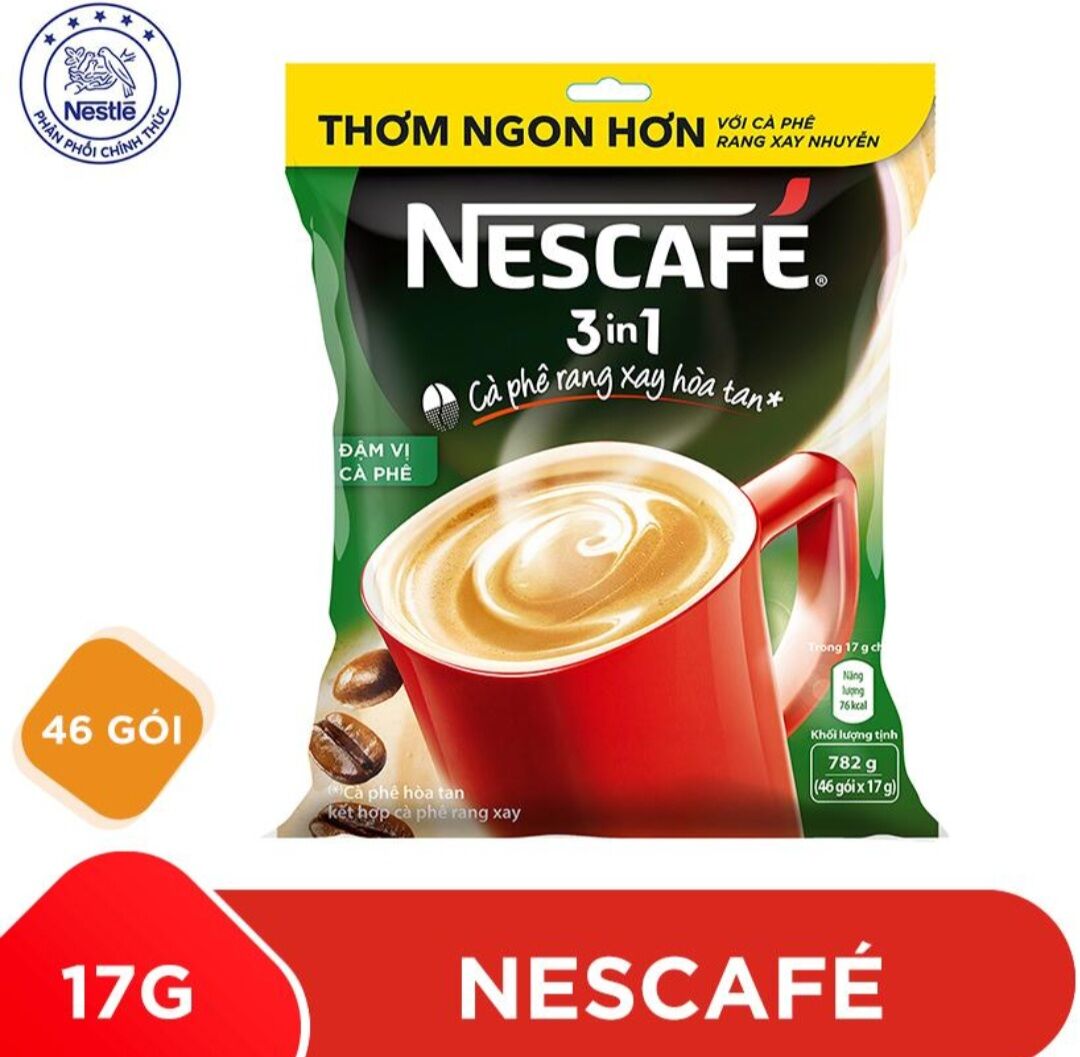 Cà phê sữa NesCafé 3 in 1 đậm vị cà phê 782g
