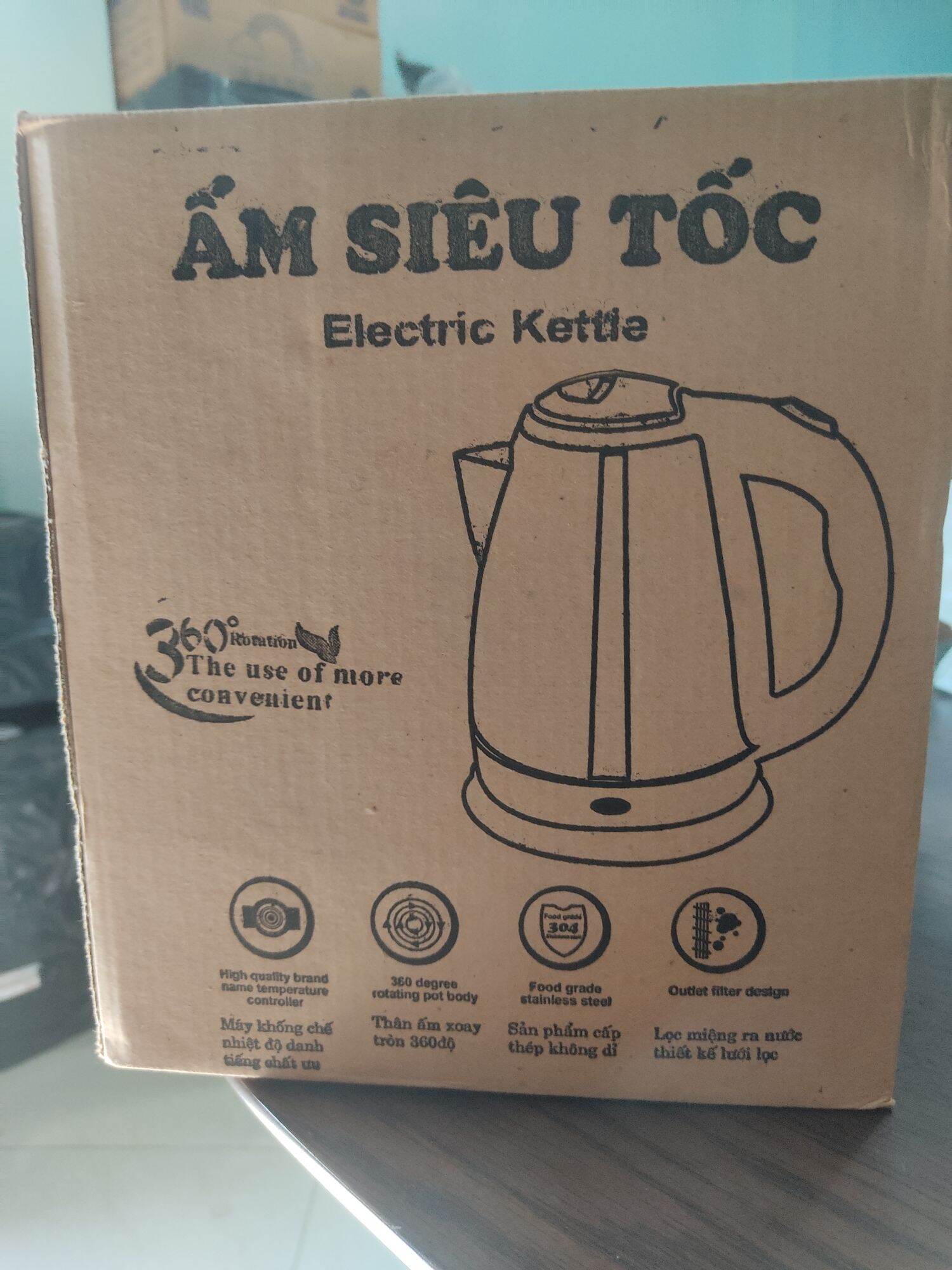 Ấm Siêu Tốc 1.8L Electric Kettle chính hãng