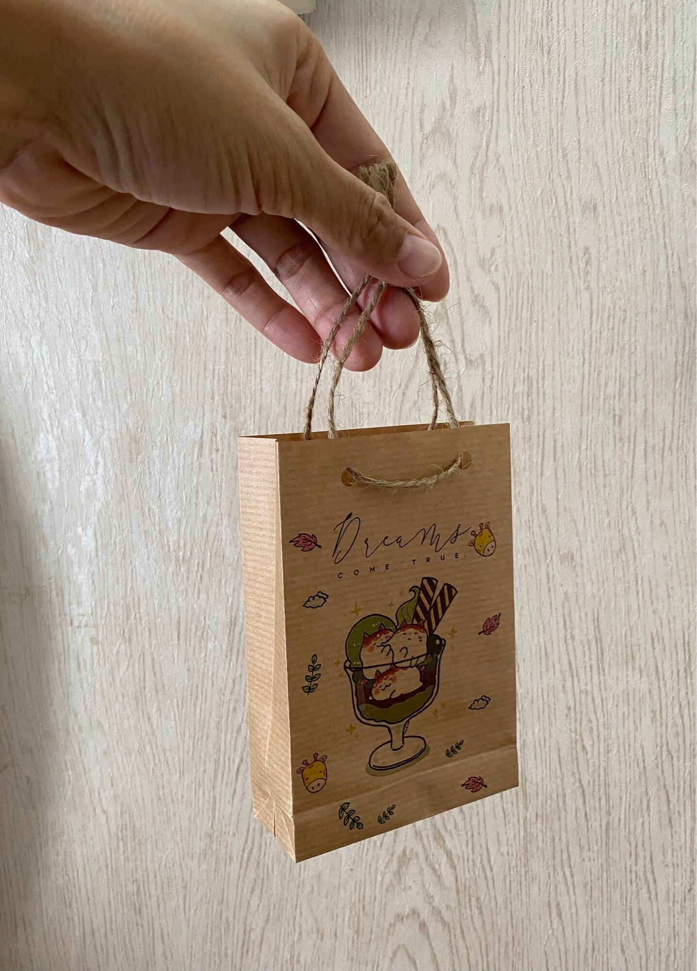 Túi giấy mini - túi Kraft - paper bag - Cute & Vintage style