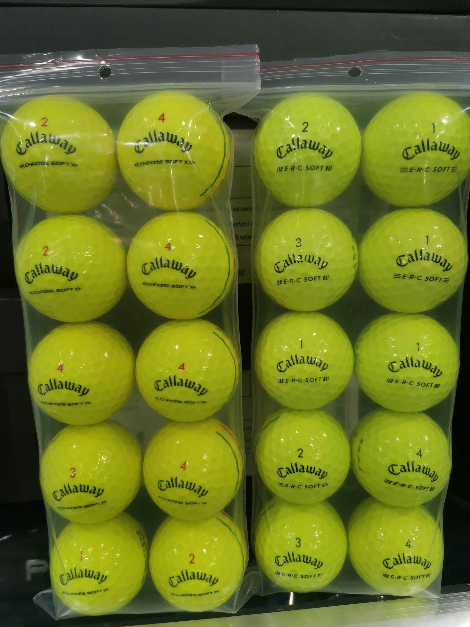 Bóng Golf Callaway E.R.C Chrome Soft 10 Bóng Mới 98%