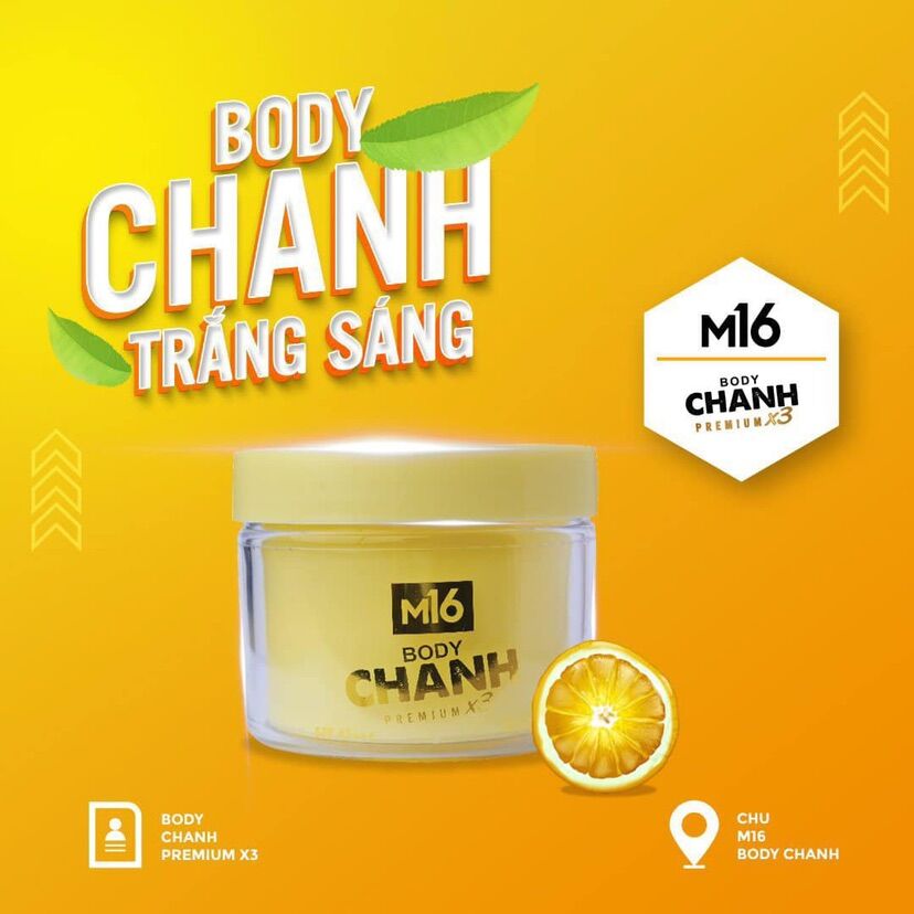 Kem body chanh m16 chính hãng 100%