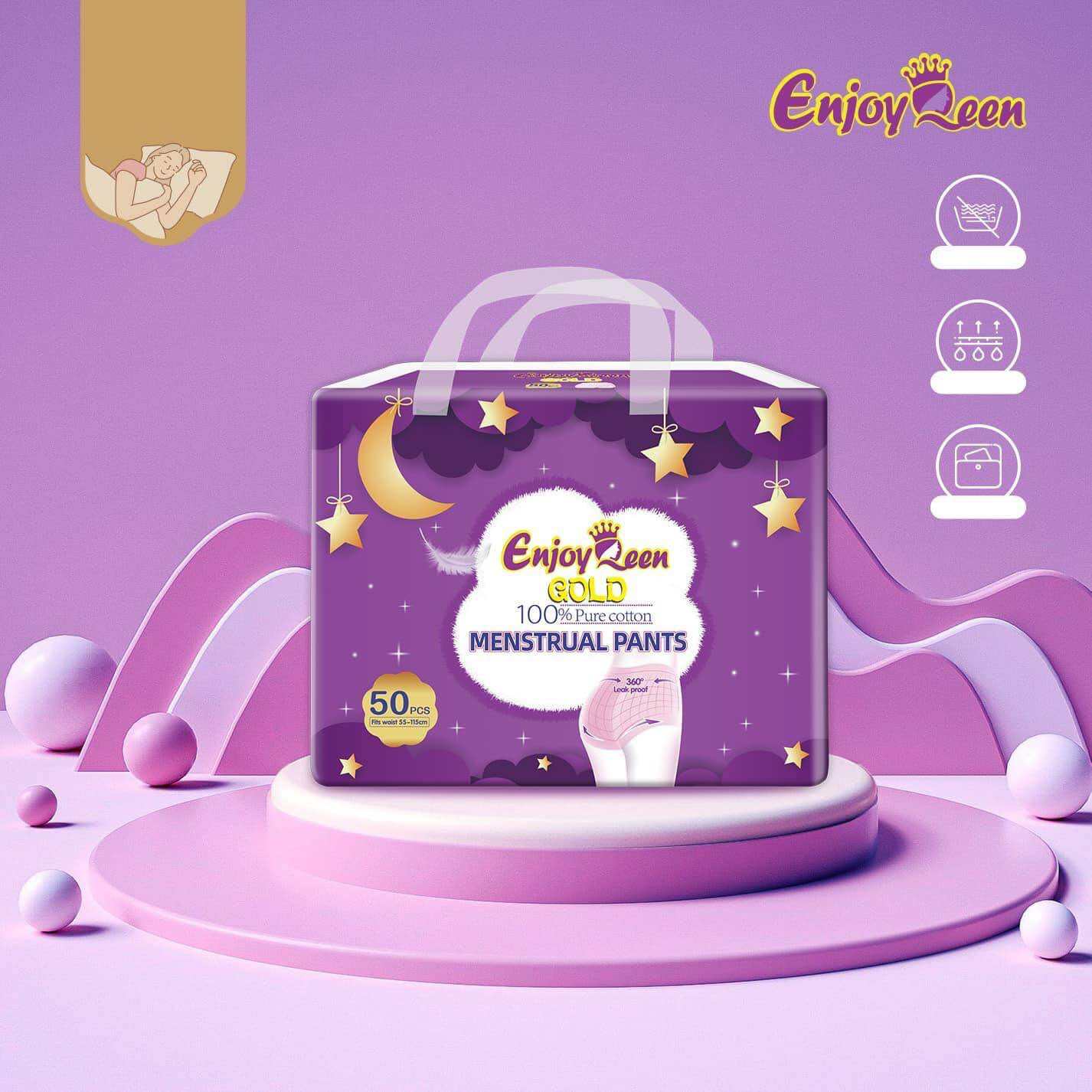 50 MIẾNG BĂNG VỆ SINH QUẦN ENJOY QUEEN FREESIZE TỪ 35KG-75KG MẶC VỪA