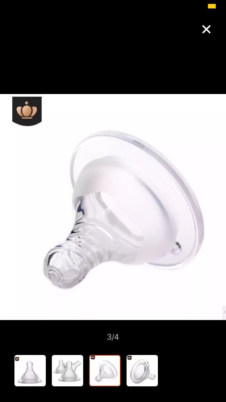 [FREESHIP]-Núm ti cổ rộng (dạng xoắn) siêu mềm thay thế cho bình [pigeon, toom, Lansino, kichilachi...]