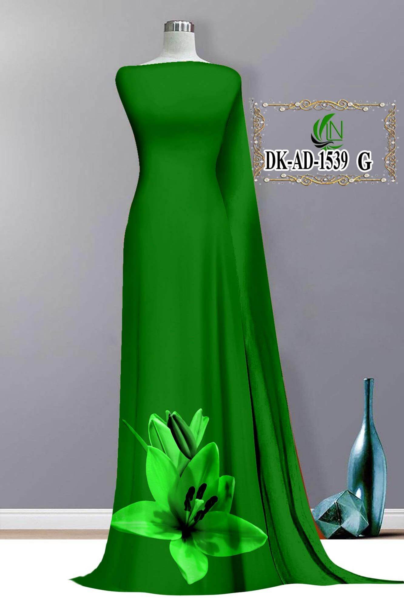 Vải áo dài 3d bộ /vải chưa may