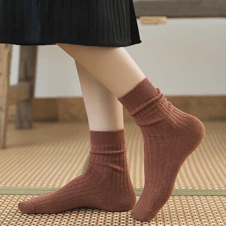 Set 10 đôi tất cao cổ style Hàn Quốc