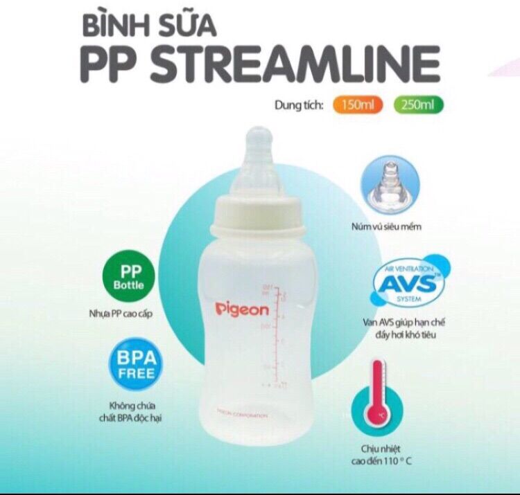Bình sữa pigeon Flexible loại 150ml