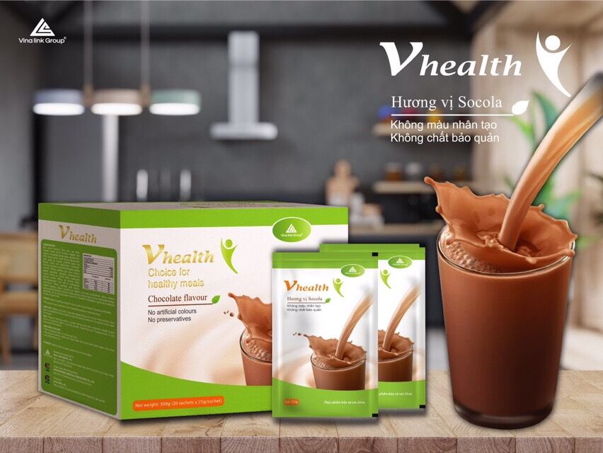 [For Gymers] Bột Dinh Dưỡng Protein Vhealth Organic Vị Socola 