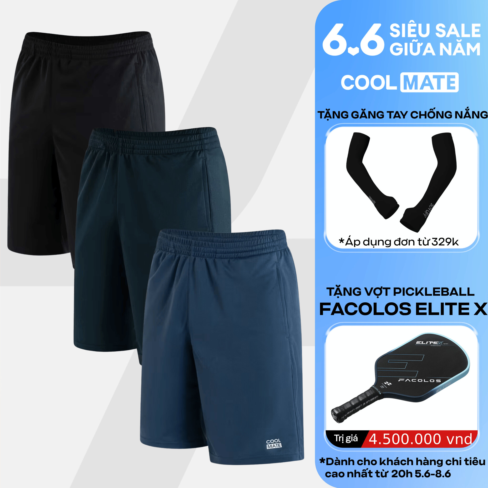 [TẶNG QUÀ ĐƠN TỪ 329K]Combo 03 Quần thể thao nam ProMax-S1, quần tập Gym, chạy bộ , Pickleball, Tennis thoáng khí, thấm hút tốt - Coolmate