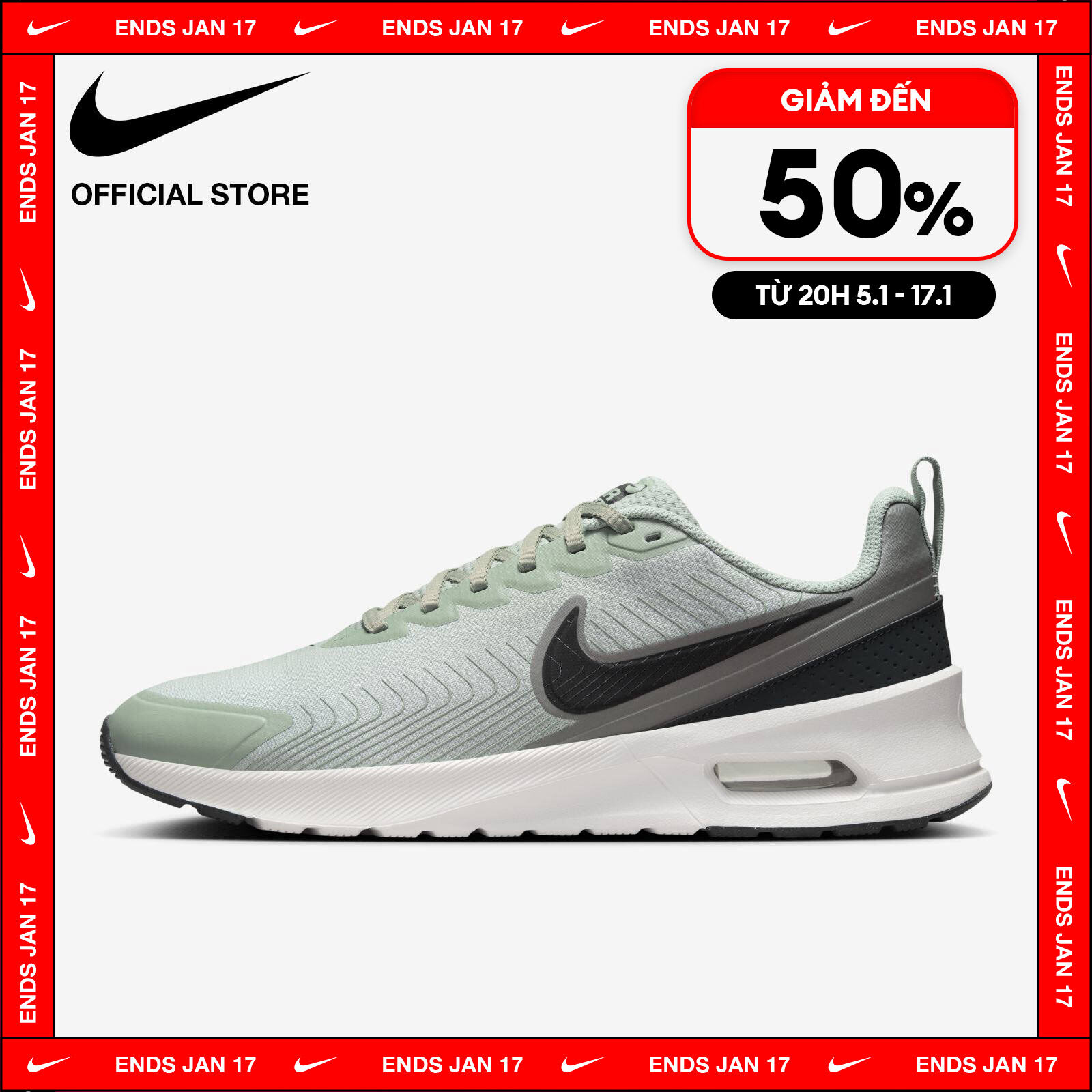 [TỪ 15-17.1 I VOUCHER 20%] Giày Thể Thao Nike Men's Air Max Nuaxis Shoes - Jade Horizon