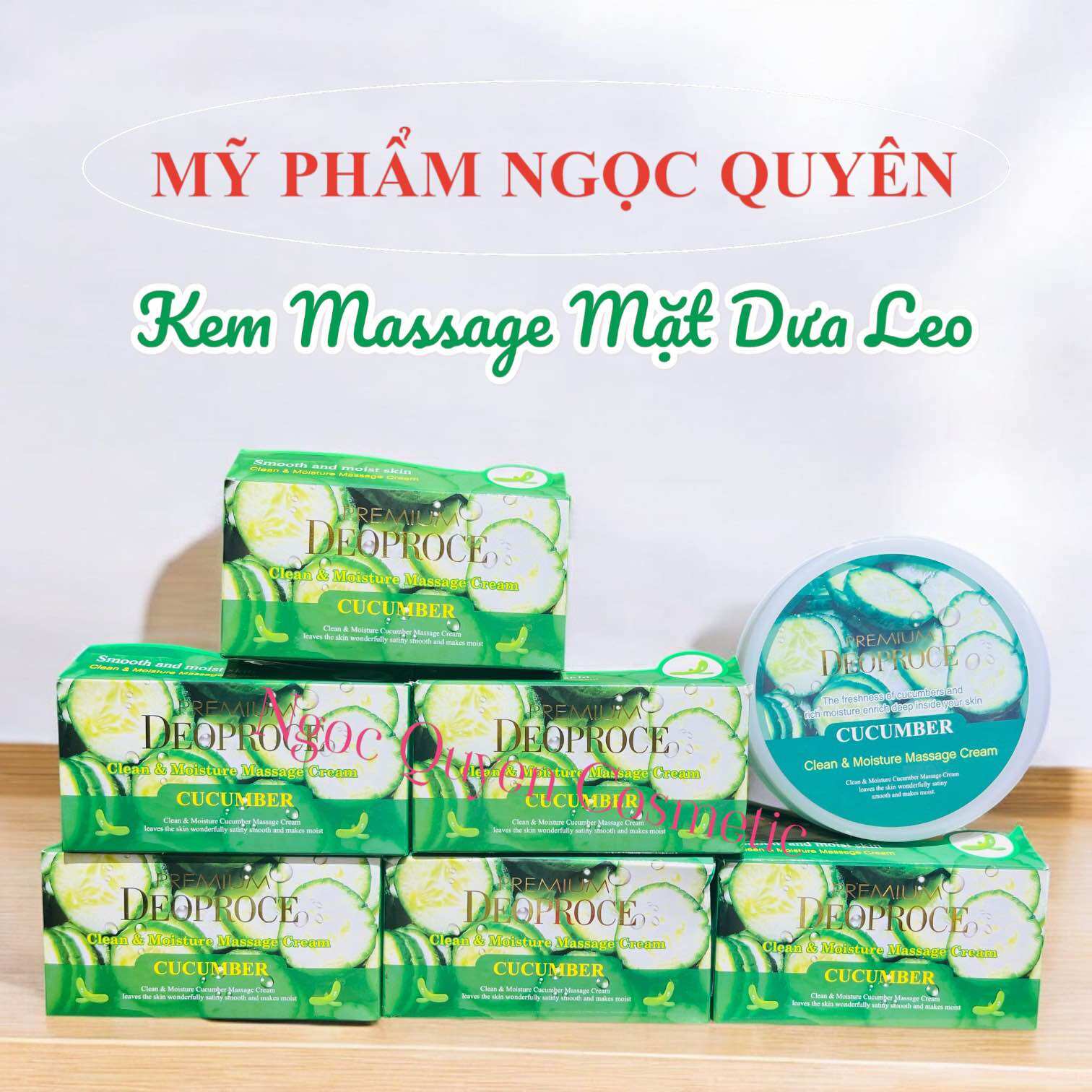 Kem massage măt dưa chuột Deoproce 300Gr