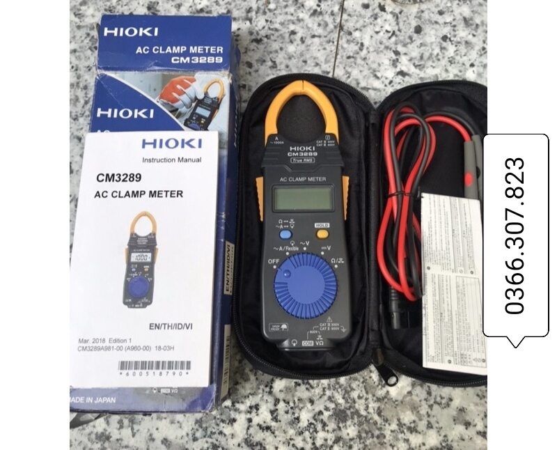 Hioki Cm-3289 Ac Current Clamp Meter (1000A True Rms) |   Home Repair Tools > Hand Tools & Accessories > Hand Tools, Components & Accessories