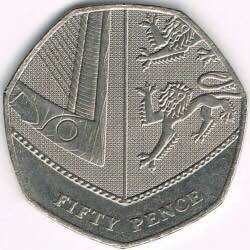 Đồng xu 50 pence của Anh 2008 - 2015