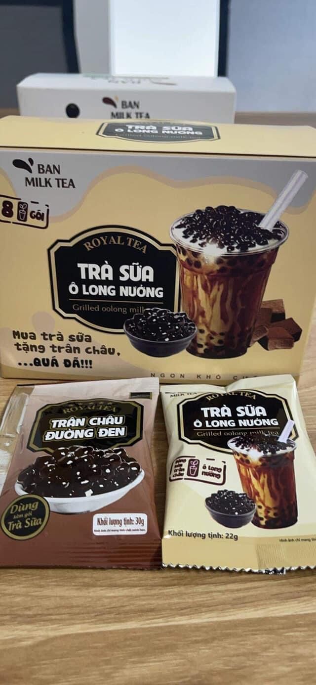 Combo 3 hộp trà sữa( 3 vị socola+olong nướng+ đường đen)
