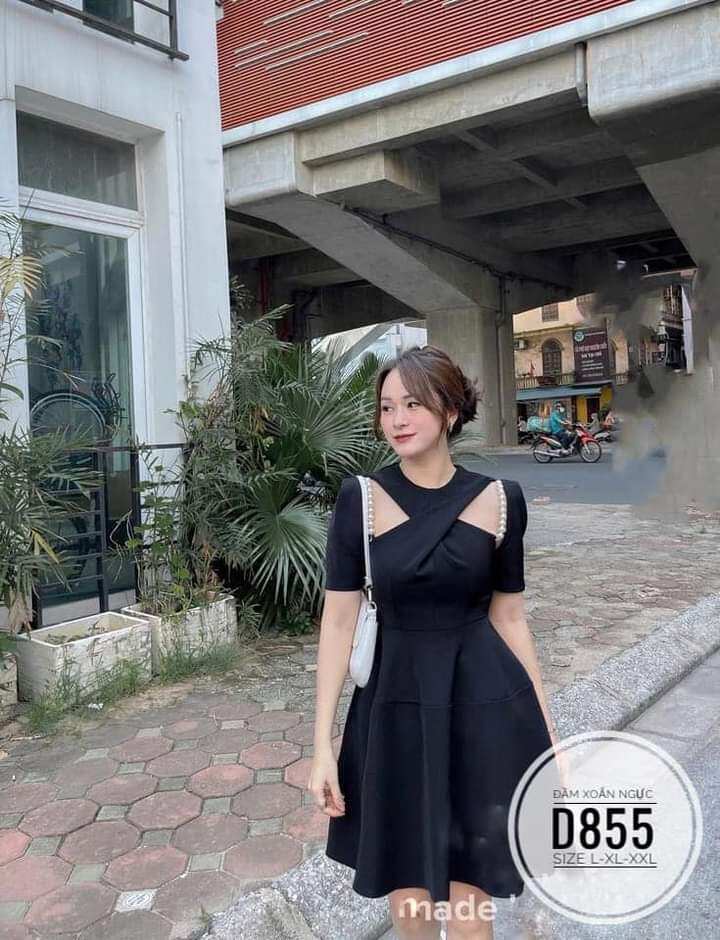 Bigsize Đầm Xoắn Ngực 3 màu