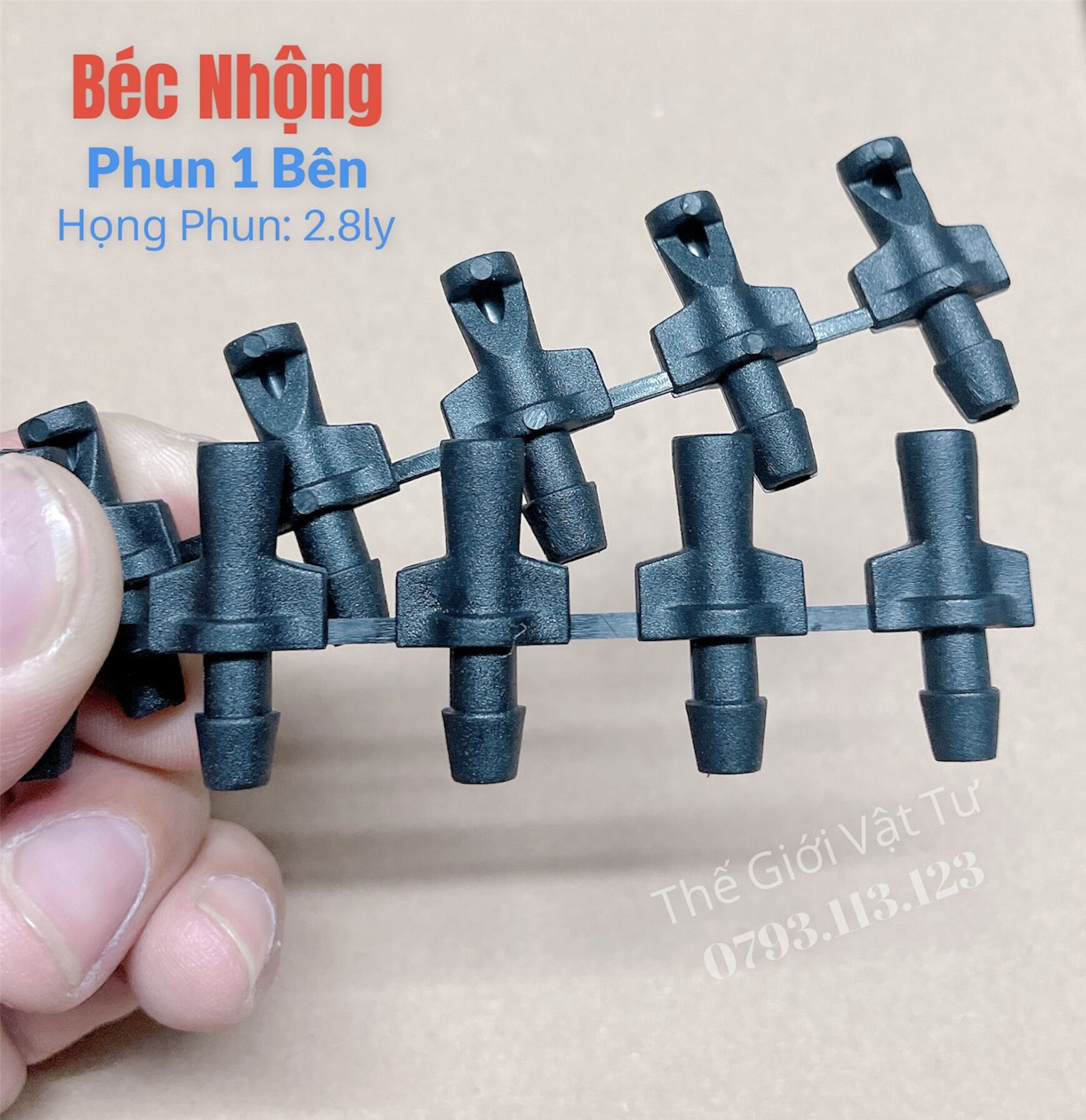 100 Béc Nhộng Phun 1 Bên Nối Ống 6 Ly