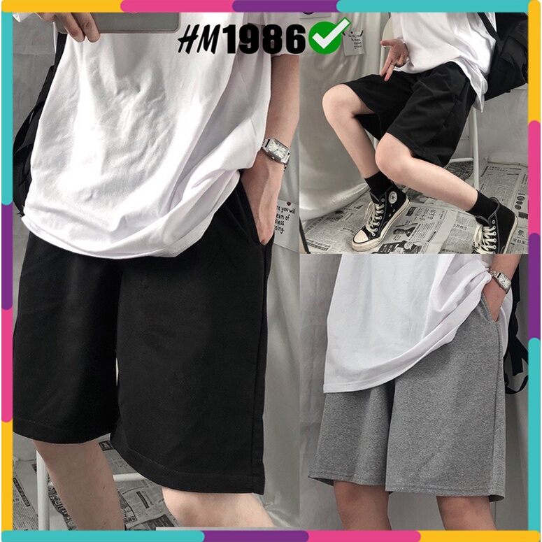 Quần short thun nam nữ quần đùi unisex
