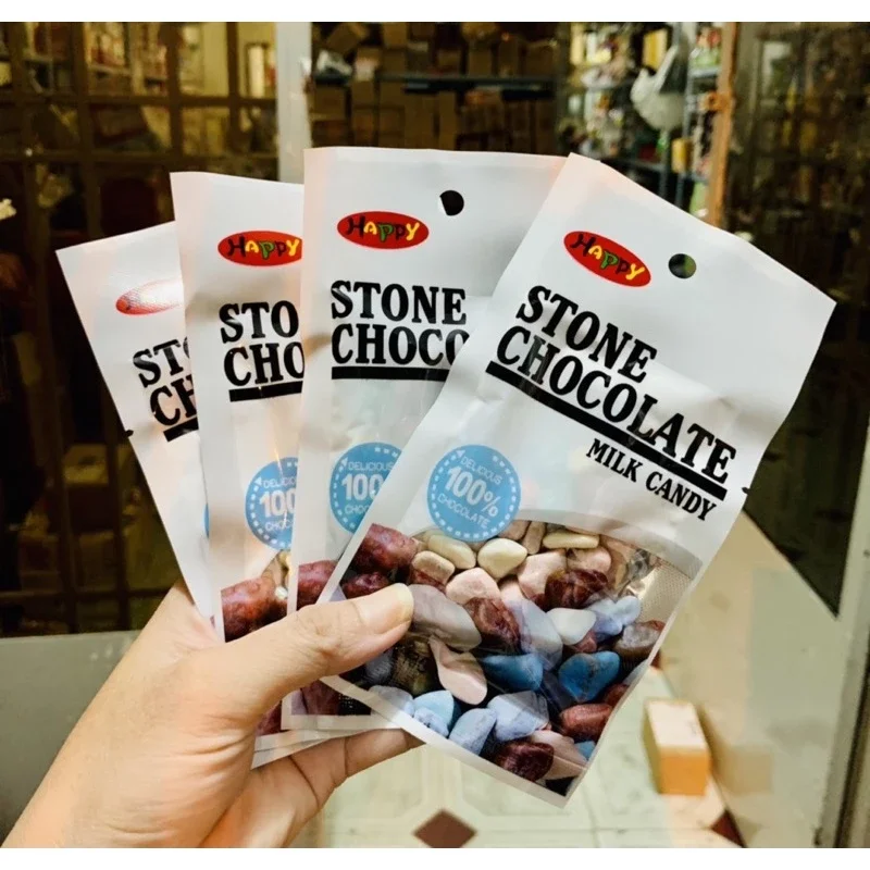 Kẹo socola sữa sỏi đá LKM Mart | túi 13g