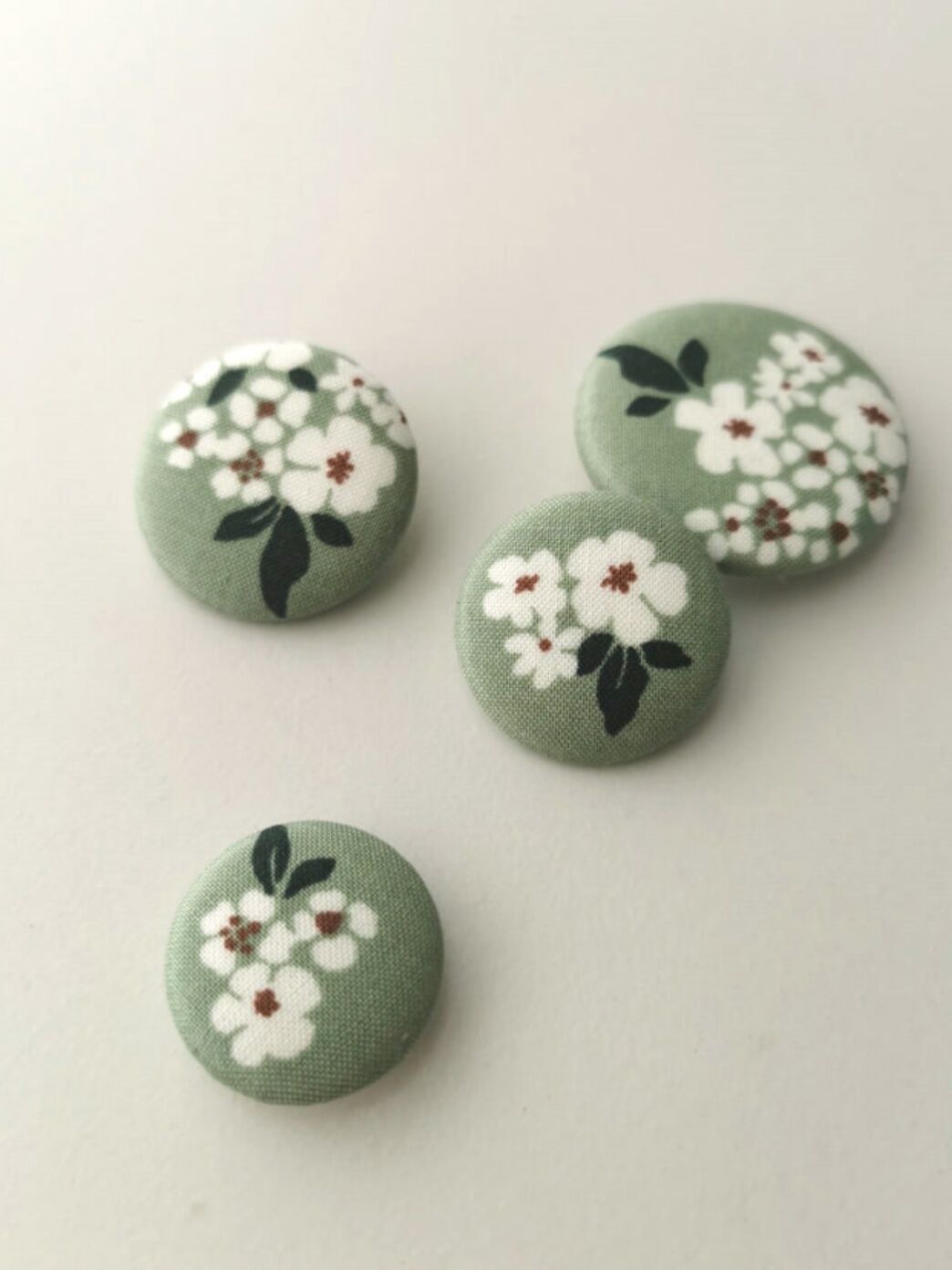 Vật Liệu Nhập Khẩu Màu Xanh Nhạt Họa Tiết Hoa Cúc Bọc Vải Bông Hoa Kimono Hán Phục Cúc Áo Kiểu Trung Quốc