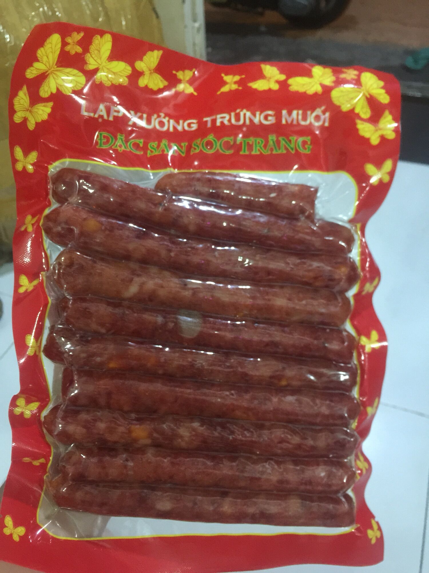 Lạp xưởng tôm trứng muối Sóc Trăng 500g