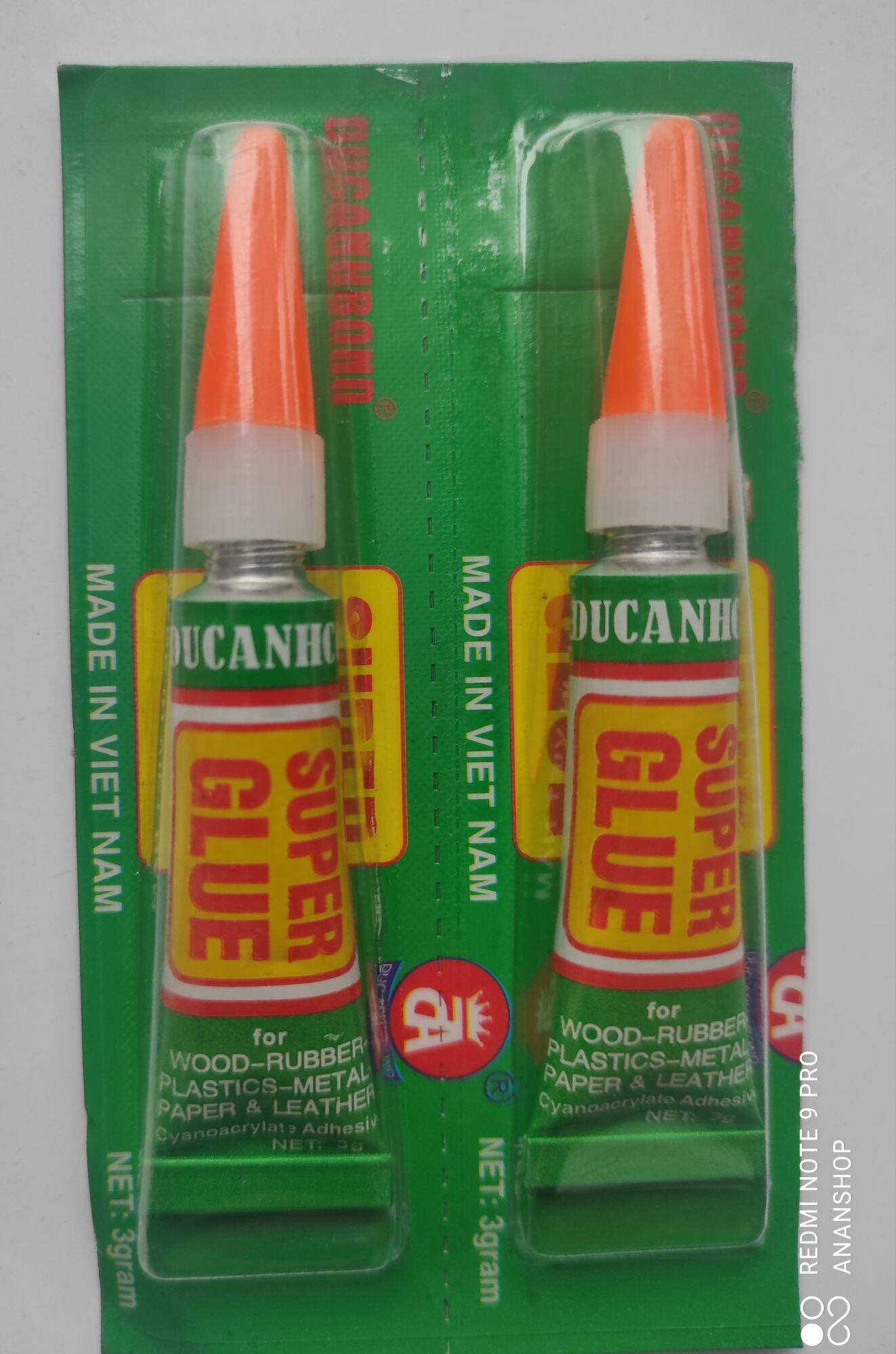 Combo 2 tuýp Keo dán đa năng super glue tuýp 3g