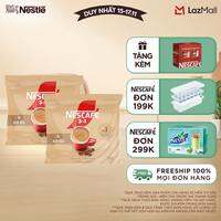 [FREESHIP HCM] Combo 2 bịch Cà phê hòa tan NESCAFÉ 3IN1 VỊ KEM SỮA Bịch 24 gói ĐẬM VỊ SỮA, CHUẨN CÀ PHÊ
