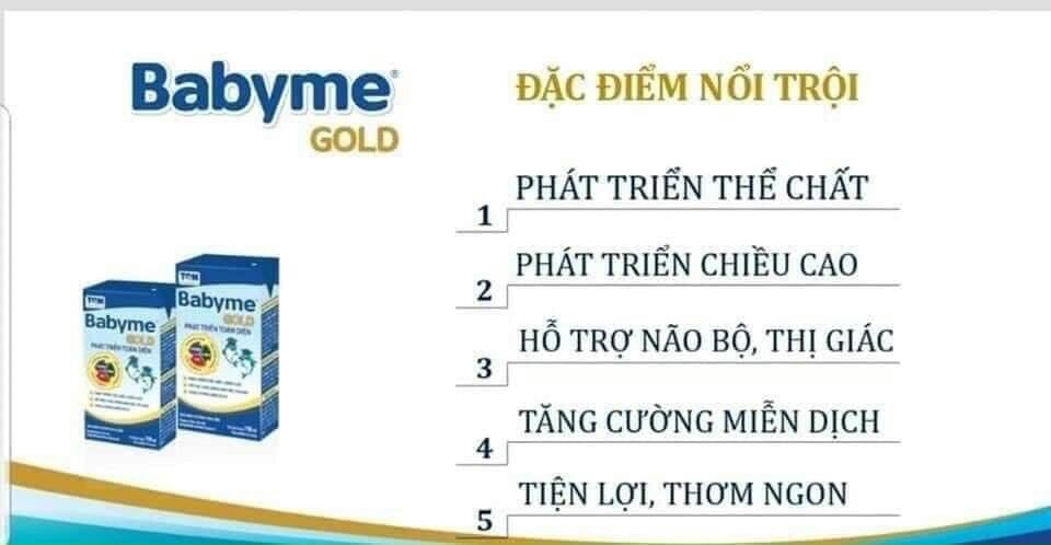 1 Thùng sữa bột pha sẵn babyme 110ml