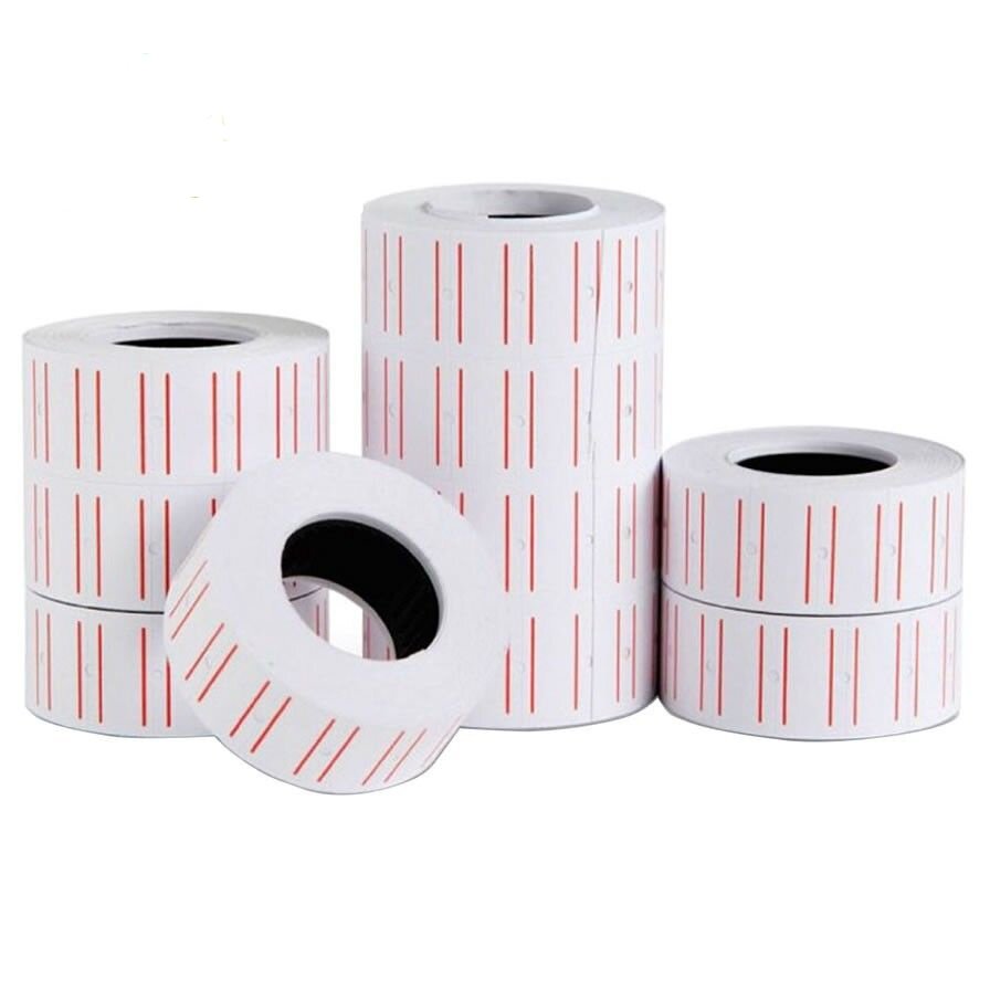 Cuộn giấy in ghi bấm tem cho máy bắn dán giá tiền 500 tem/cuộn