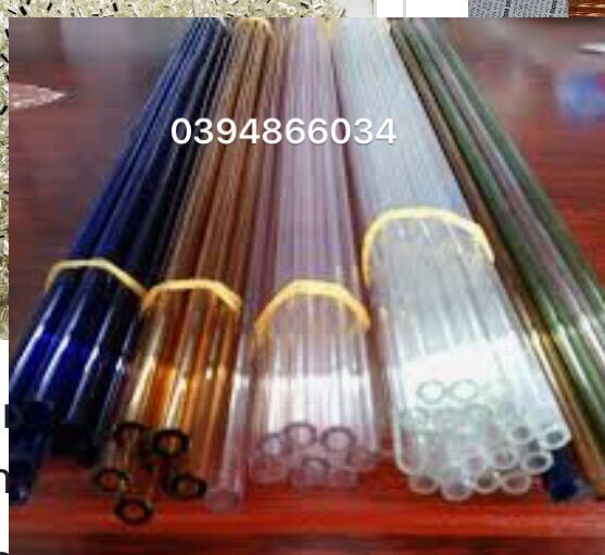 10 ống thủy tinh màu 20cmf7 chon màu